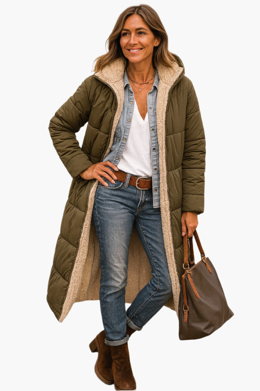 Warm Women's Faux Fur Padded Coat