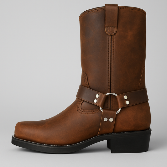 Women's Western Buckle Boots - Nocini