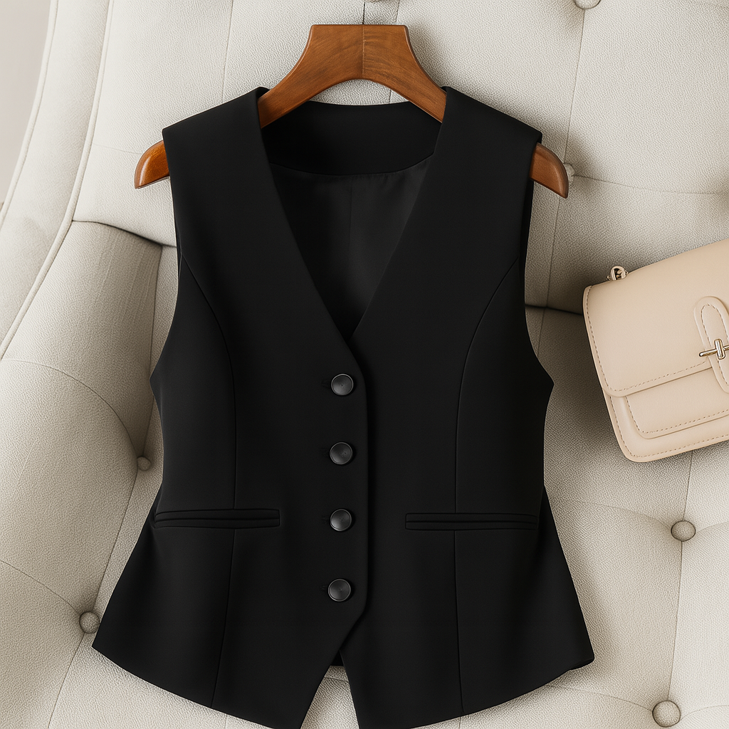Classic Ladies Waistcoat Jacket - Olytrend