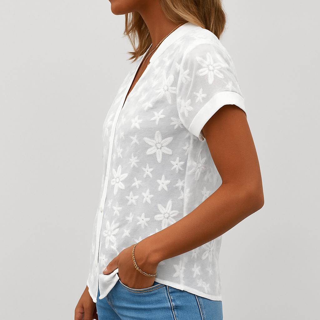 Ladies Classic Casual Floral Top