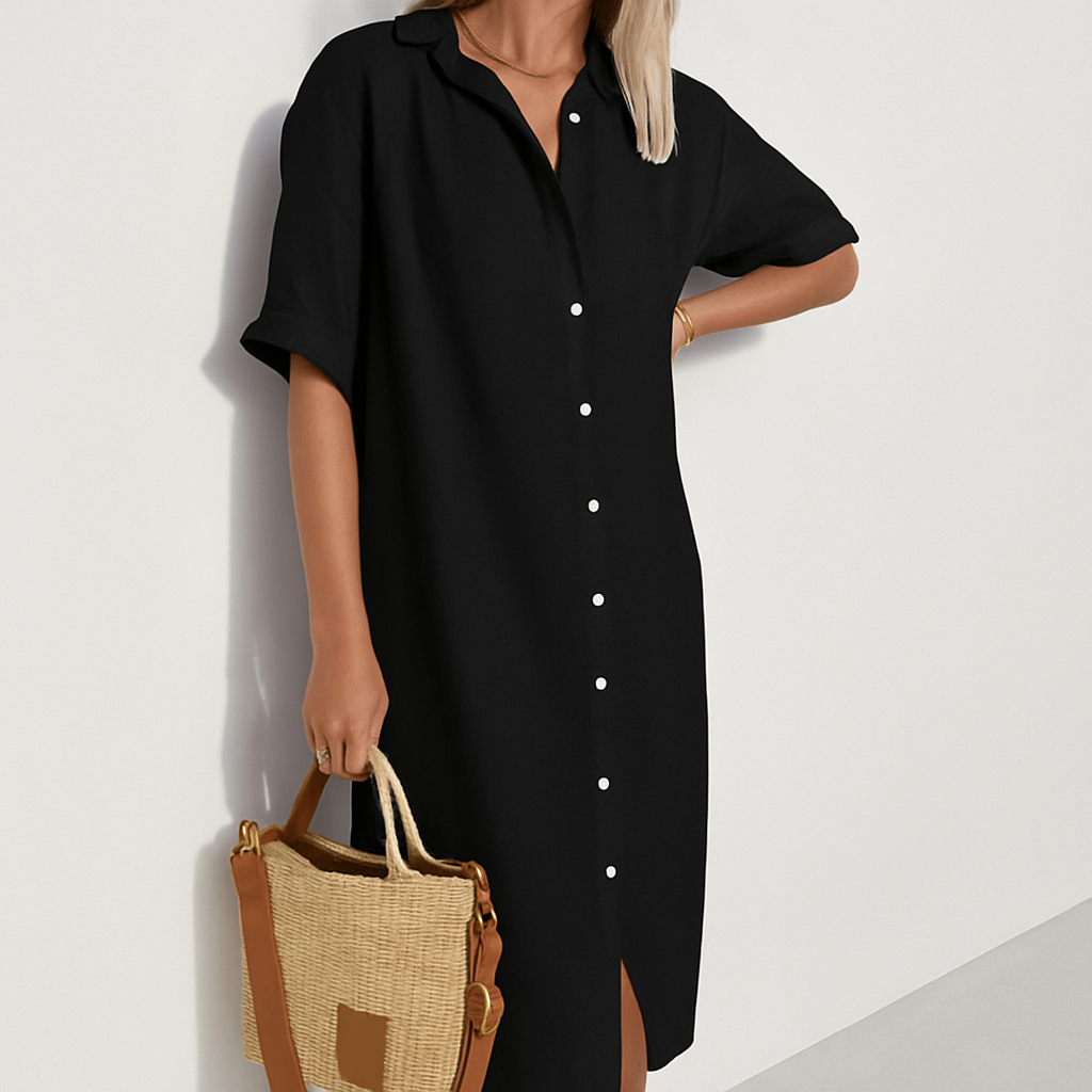 Comfy Midi Summer Dress Shirt - Nocini