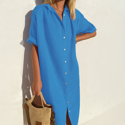 Comfy Midi Summer Dress Shirt