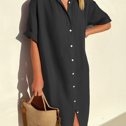 Comfy Midi Summer Dress Shirt