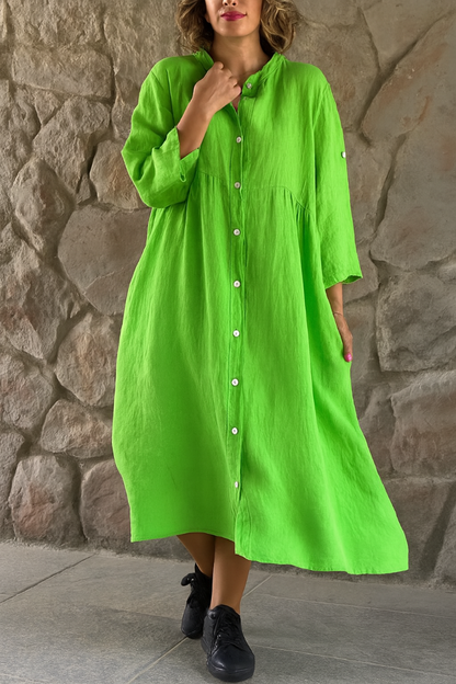 Casual Breathable Summer Shirt Dress
