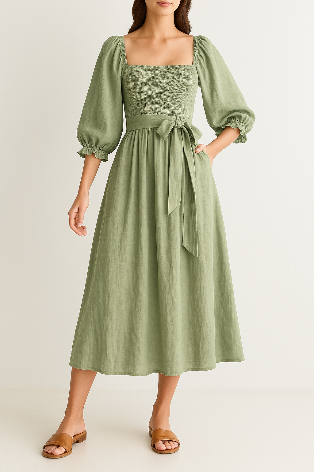 Floral Reversible A-Line Dress for Women - Nocini