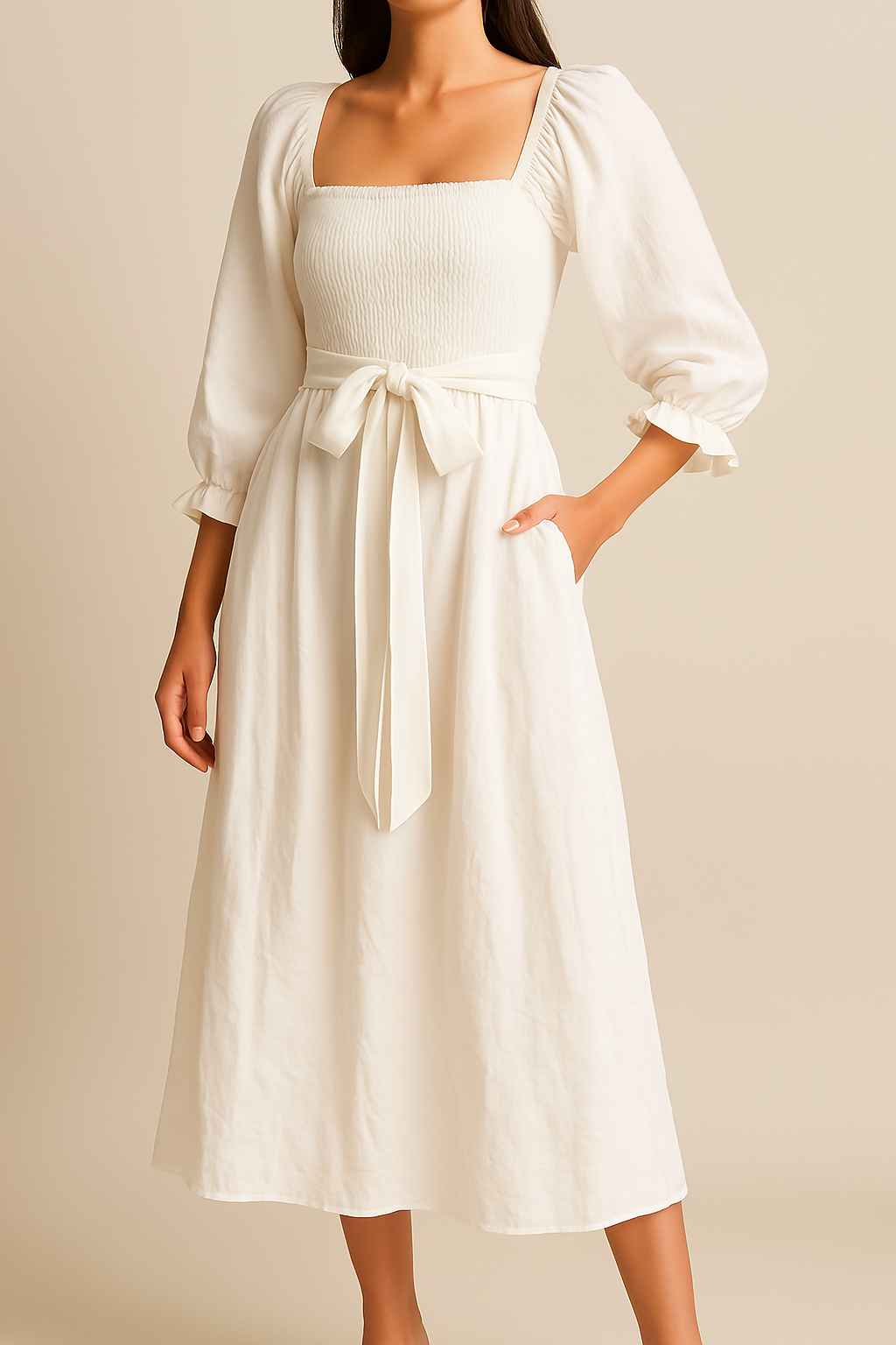 Floral Reversible A-Line Dress for Women