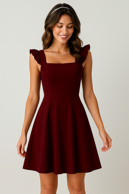 Women's Mini Fit and Flare Summer Dress