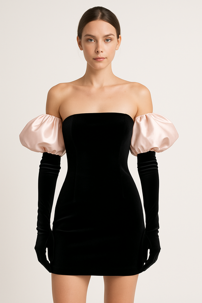Women's Off Shoulder Mini Party Dress