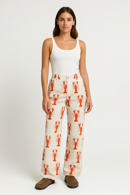 Comfortable Women's Straight Leg Casual Pants - Nocini