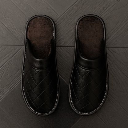 Cozy Men's Quilted Slippers with Soft Insoles - Nocini