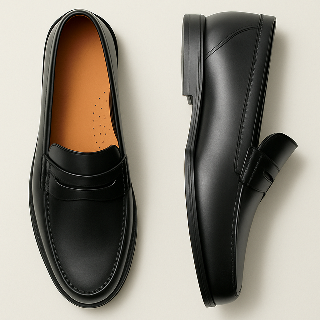 Men's Leather Loafers Classic Comfortable Slip-On-The British Gentlemen