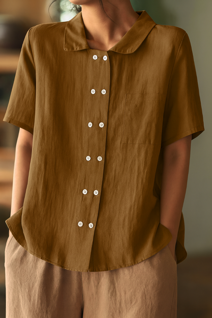 Casual Loose Fit Cotton Shirt for Women