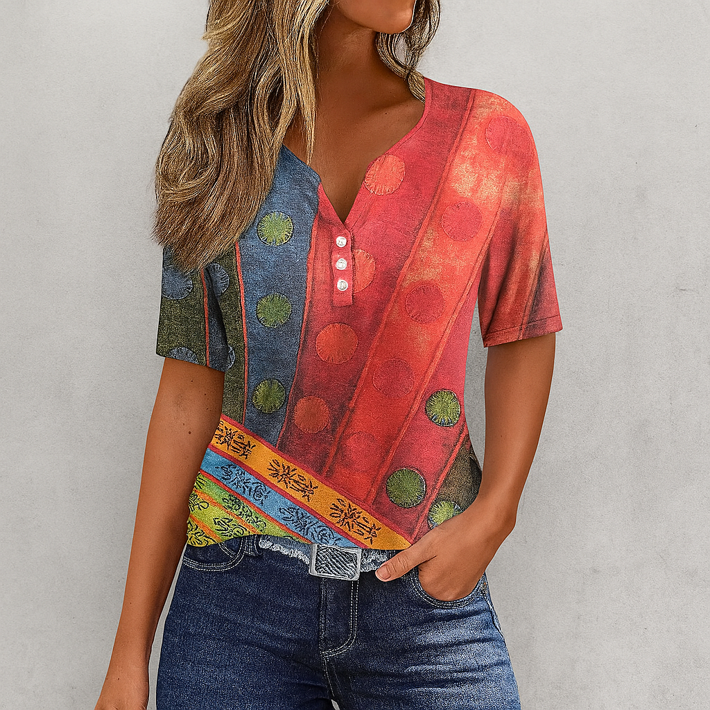 Comfortable Classic Breasted Tee Shirt