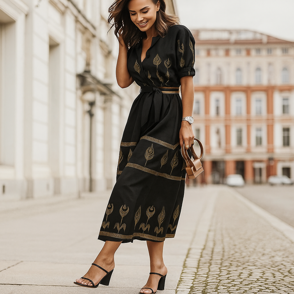 Relaxed Fit Summer Shift Dress - Olytrend