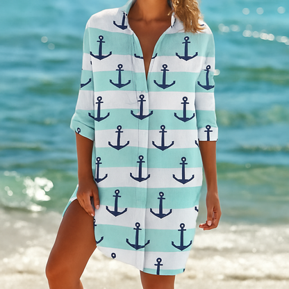 Women's Chic Summer Loose Fit Mini Dress