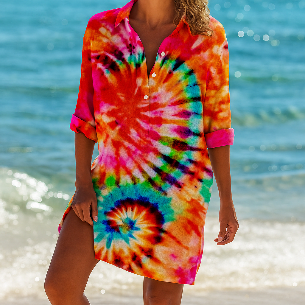 Women's Chic Summer Loose Fit Mini Dress - Olytrend