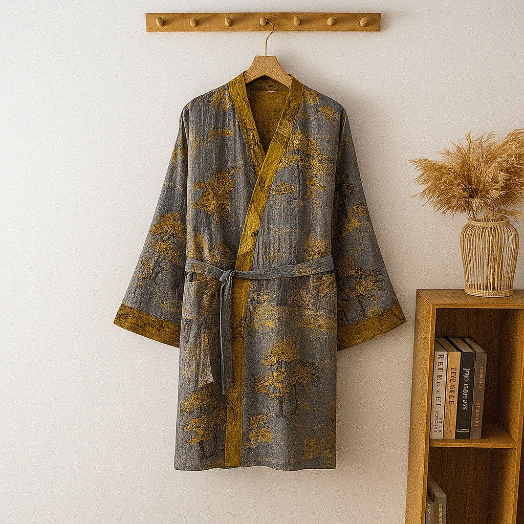 Soft Mens Cozy Cotton Bath Robe
