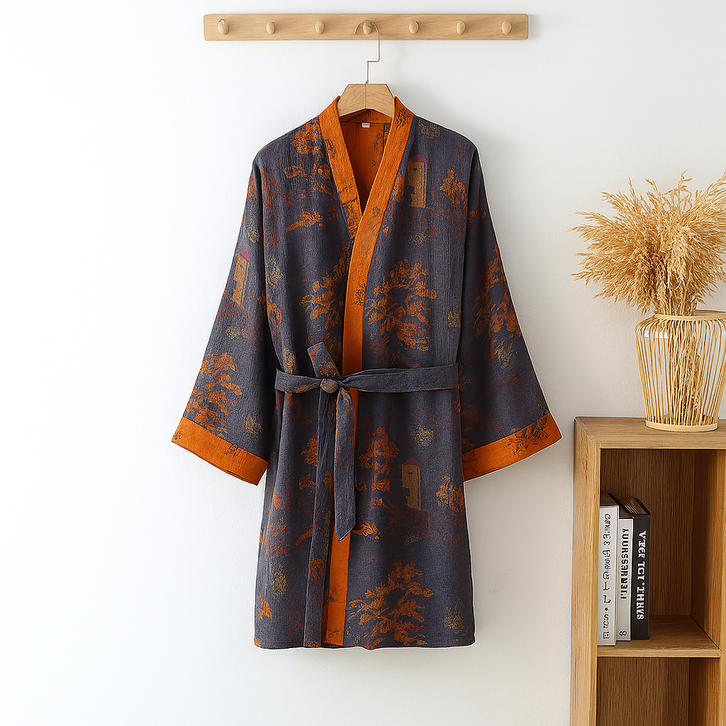 Soft Mens Cozy Cotton Bath Robe - Olytrend