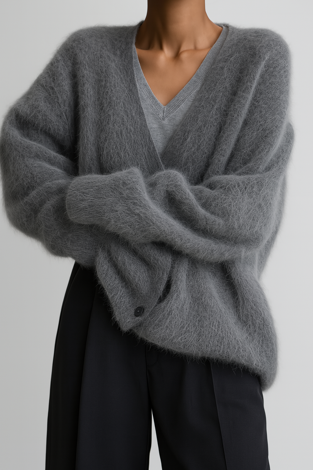 Women's Cozy Crew Neck Cardigan