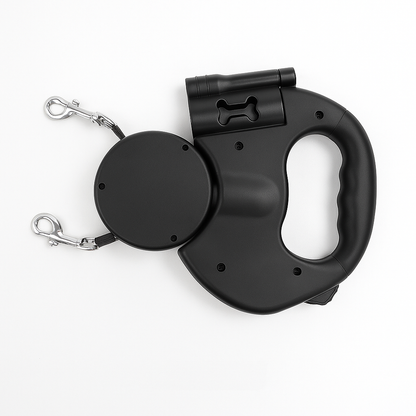 Flexible Double Pet Leash with Free Rotation