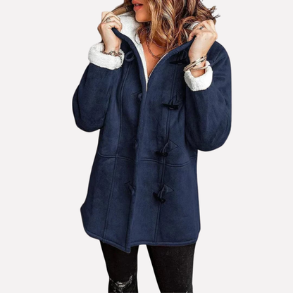 Ladies Waterproof Hooded Coat with Zip