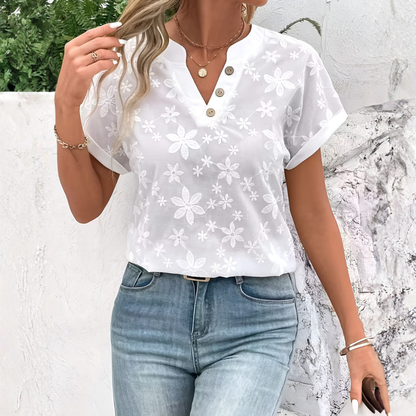 Ladies Classic Front Button Shirt - Olytrend