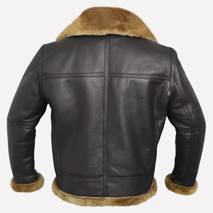 Men's Faux Fur Leather Jacket