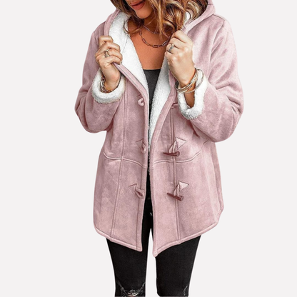 Ladies Waterproof Hooded Coat with Zip
