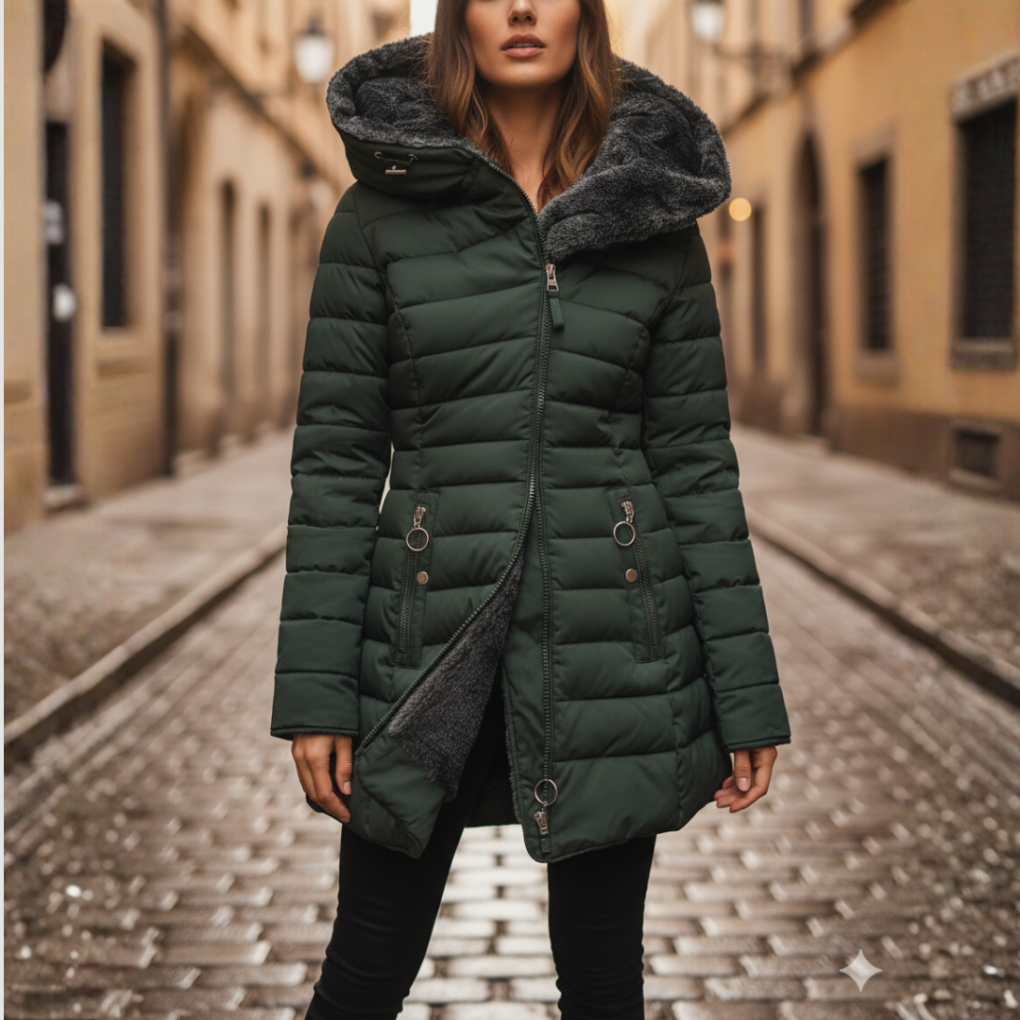 Ladies Warm Parka Coat