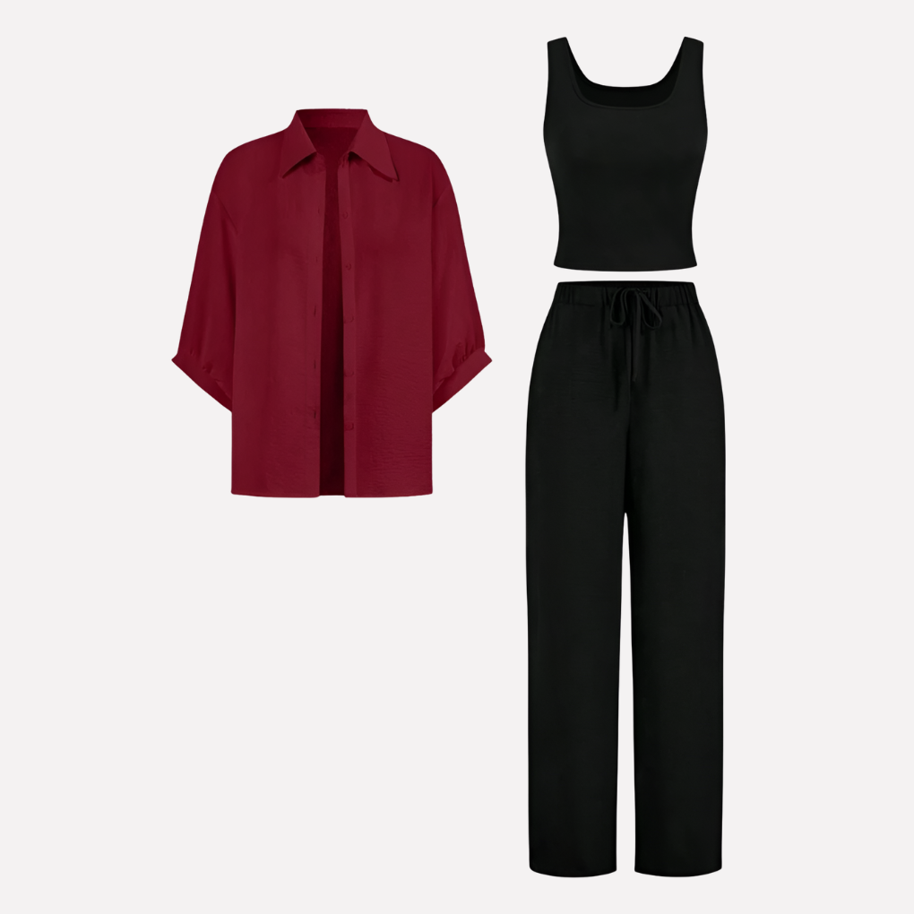 Chic 3-Piece Ladies Clothing Set - Olytrend