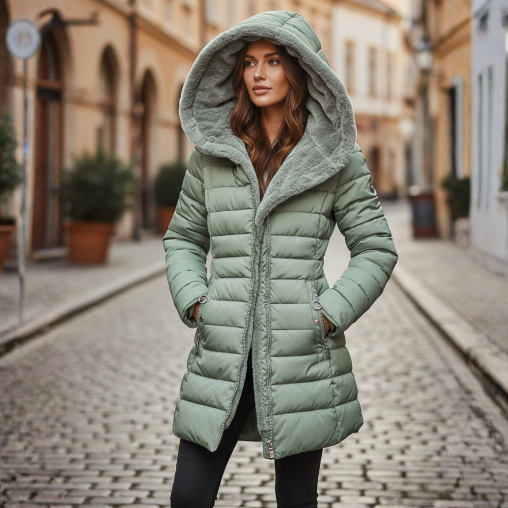 Ladies Warm Parka Coat