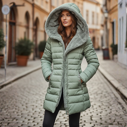 Ladies Warm Parka Coat