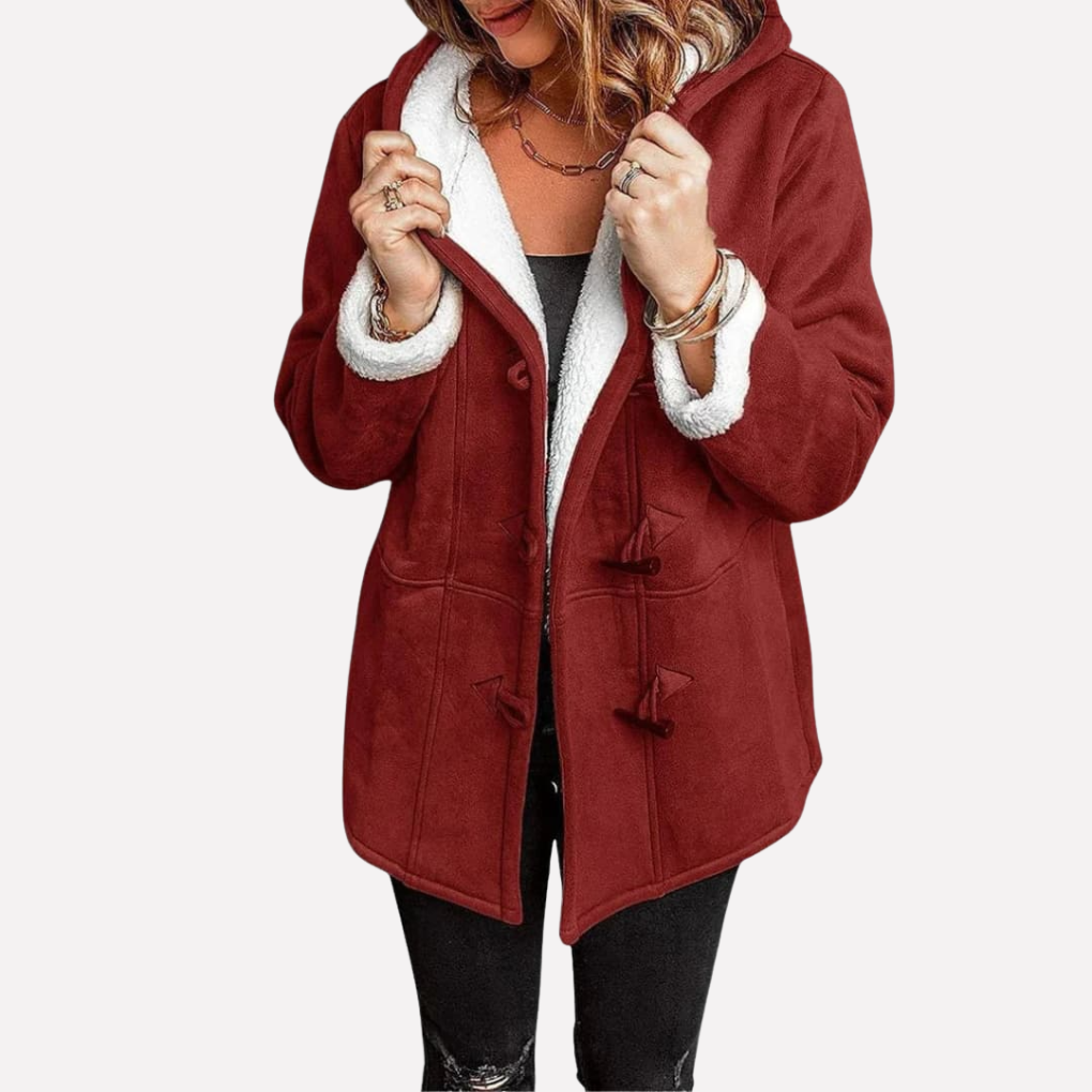 Ladies Waterproof Hooded Coat with Zip