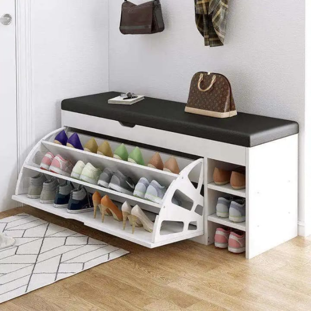 Space Saving Storage Shoe Bench - Olytrend