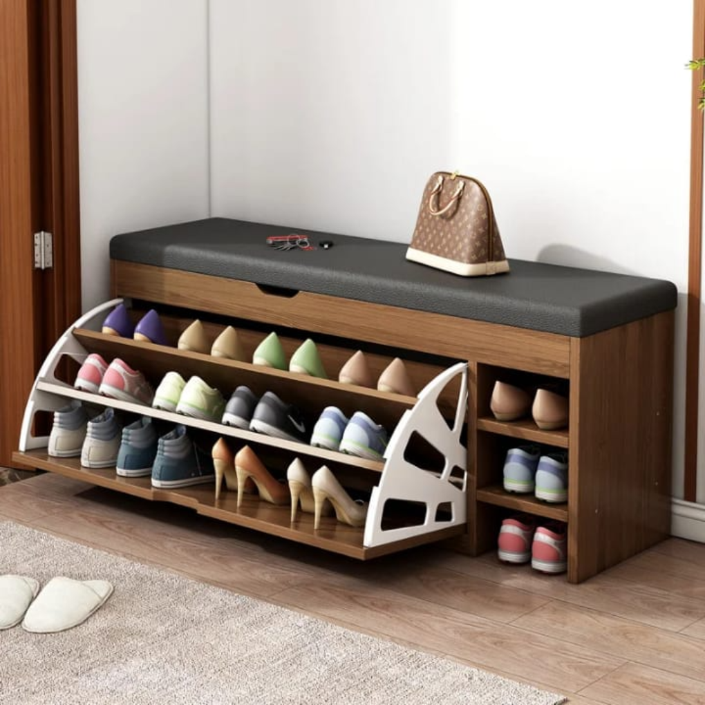 Space Saving Shoe Storage Bench