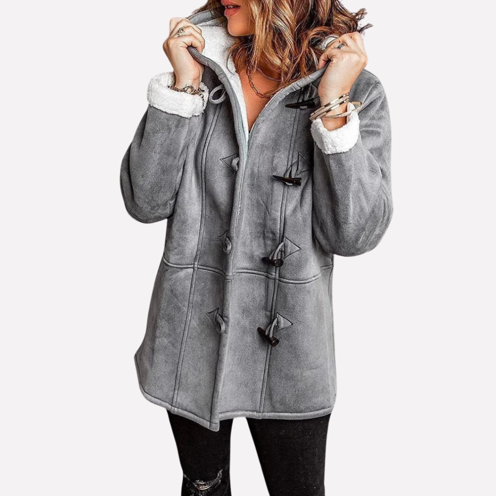 Ladies Waterproof Hooded Coat with Zip