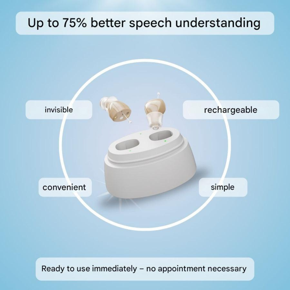 Discreet Rechargeable Hearing Sound Amplifier