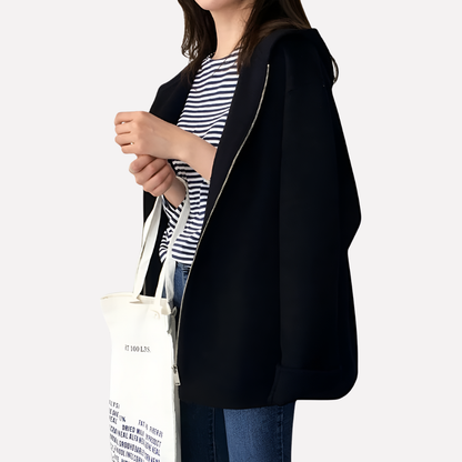 Ladies' Fleece Hoodie Coat - Olytrend