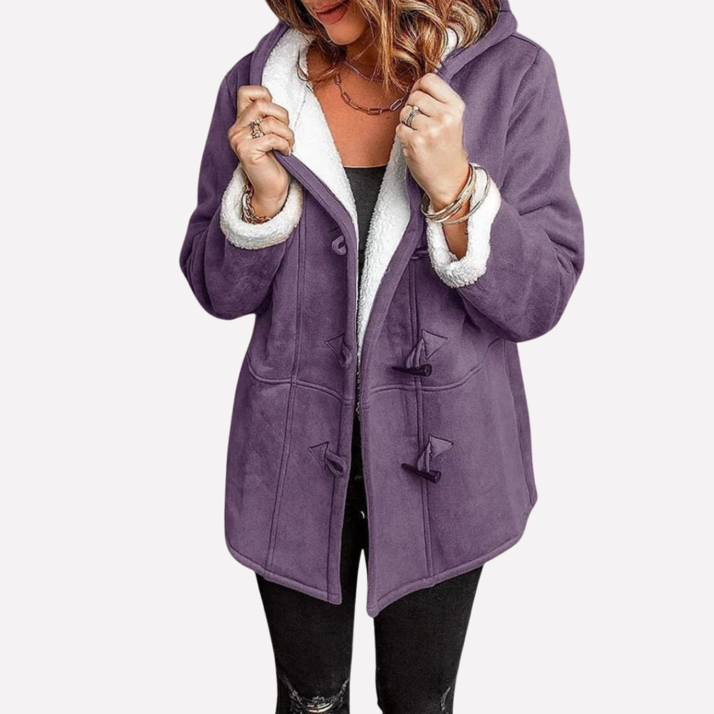Ladies Waterproof Hooded Coat with Zip