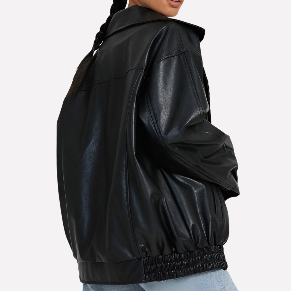 Ladies Large Fitted Bomber Coat