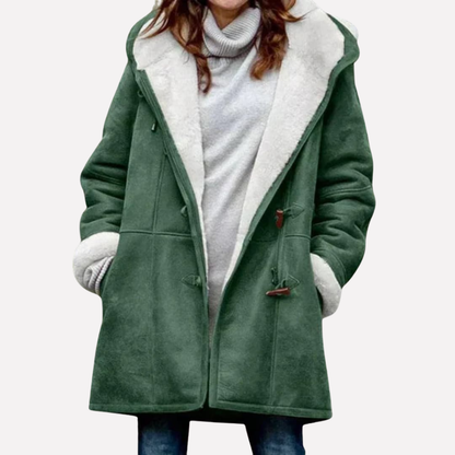 Ladies Waterproof Hooded Coat with Zip