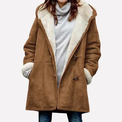 Ladies Waterproof Hooded Coat with Zip