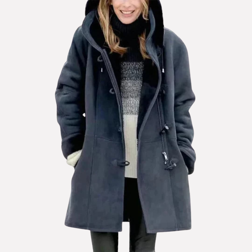 Ladies Waterproof Hooded Coat with Zip