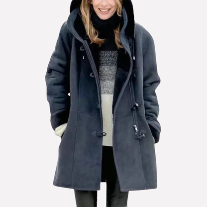 Ladies Waterproof Hooded Coat with Zip