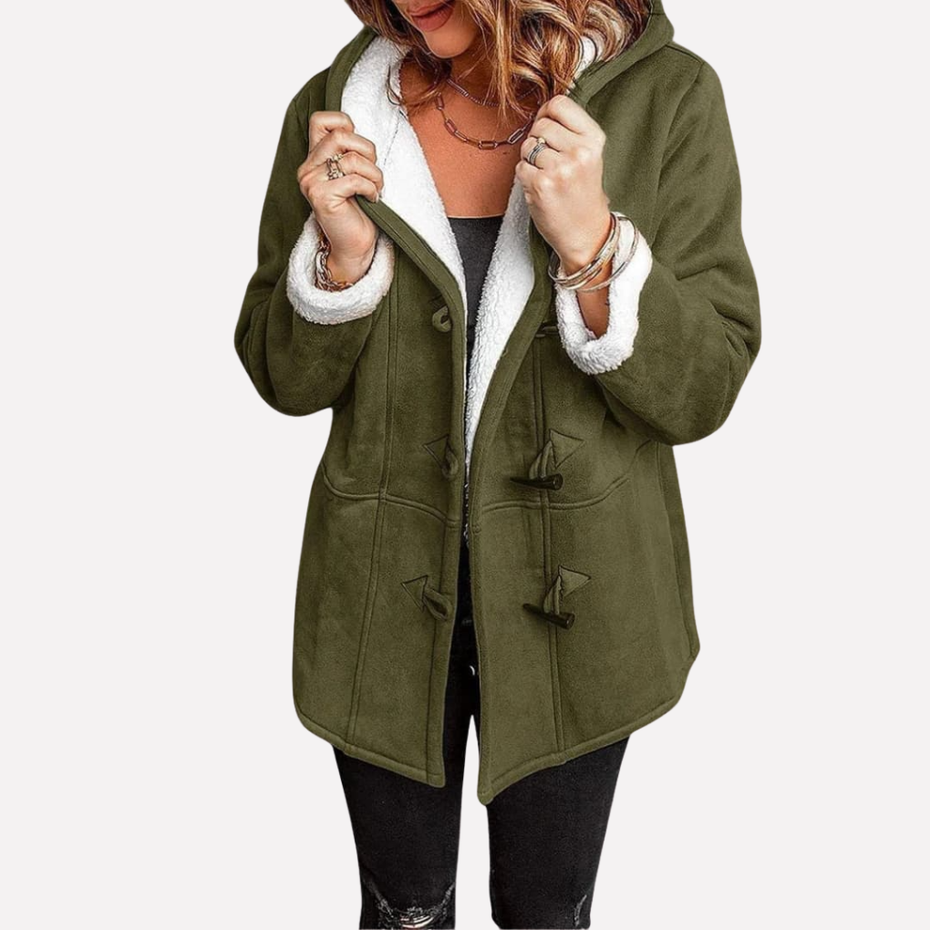 Ladies Waterproof Hooded Coat with Zip