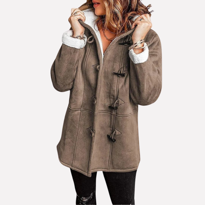 Ladies Waterproof Hooded Coat with Zip