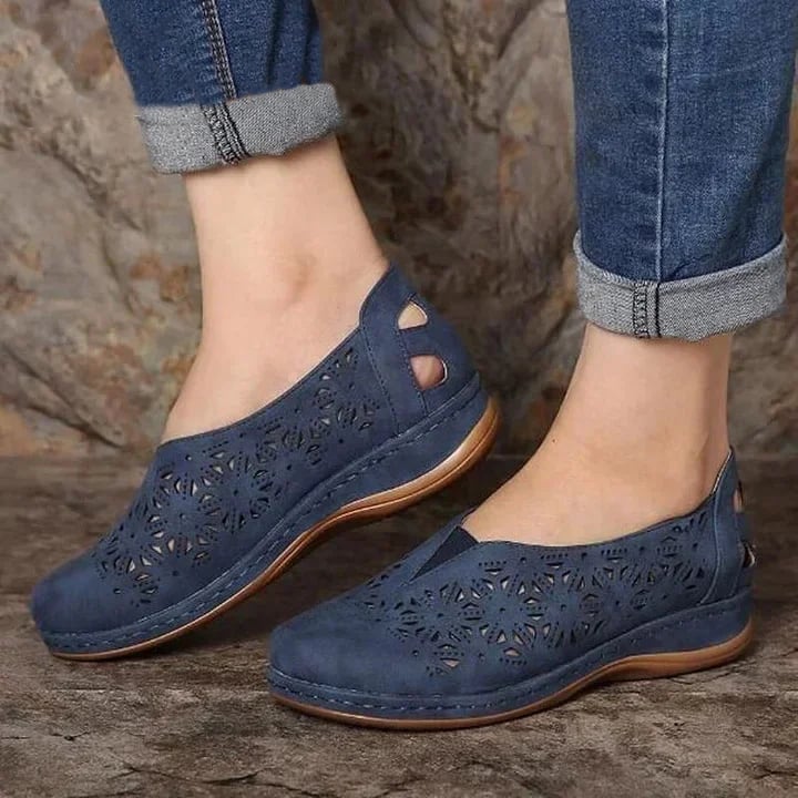 Elegant Women's Slip On Loafers - Comfortable Casual Shoes
