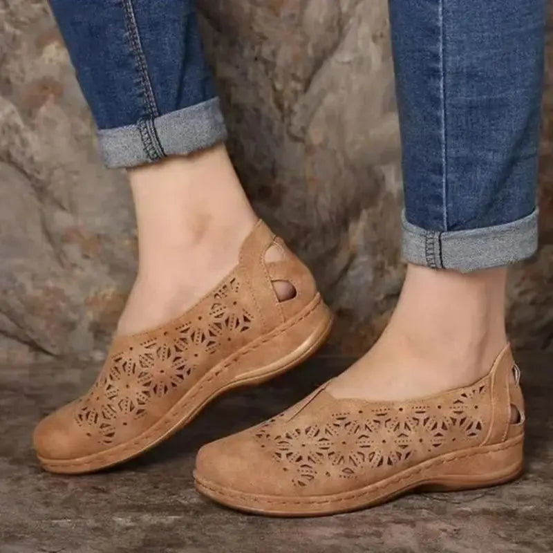 Elegant Women's Slip-On Shoes - Comfortable Low Heel Design - Nocini