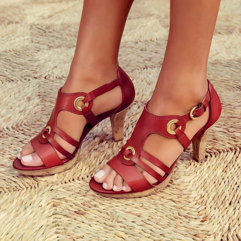 Stylish Ankle Strap High Heel Sandals for Women