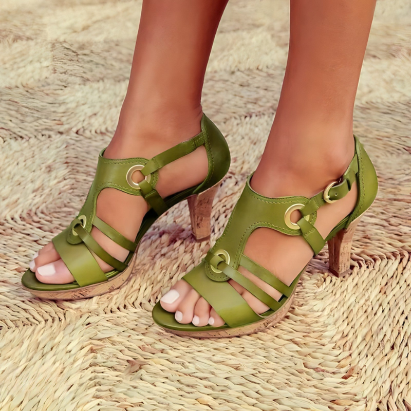 Stylish Ankle Strap High Heel Sandals for Women